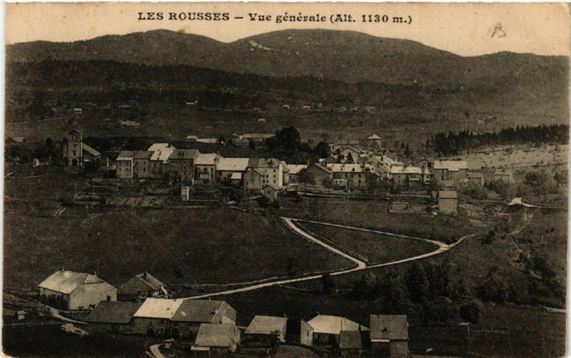 Carte postale ancienne Les Rousses Vue générale aux Rousses