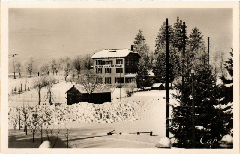 Carte postale ancienne Les Rousses Hotel de la Frenaie aux Rousses