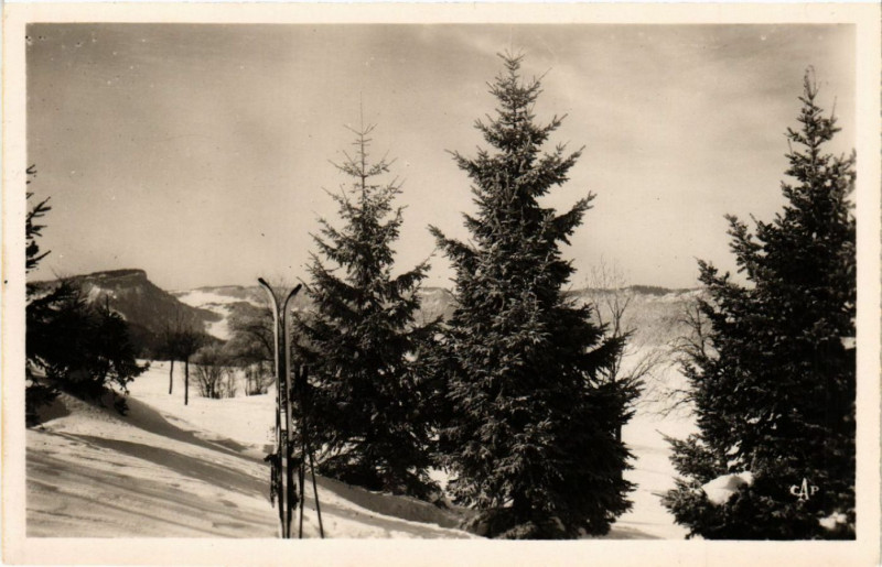 Carte postale ancienne Les Rousses Effet de Neige aux Rousses
