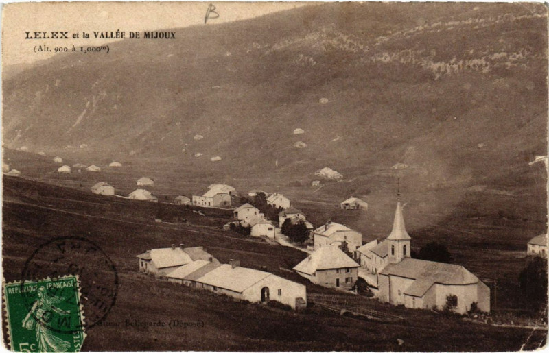 Carte postale ancienne Lelex et la Vallée de Mijoux