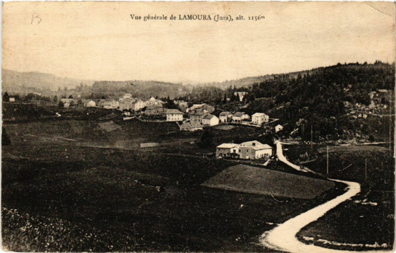 Carte postale ancienne Lamoura Vue générale à Lamoura
