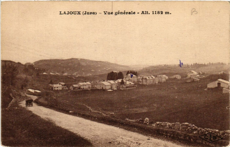 Carte postale ancienne Lajoux Vue générale à Lajoux