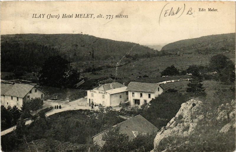 Carte postale ancienne Ilay Hotel Melet