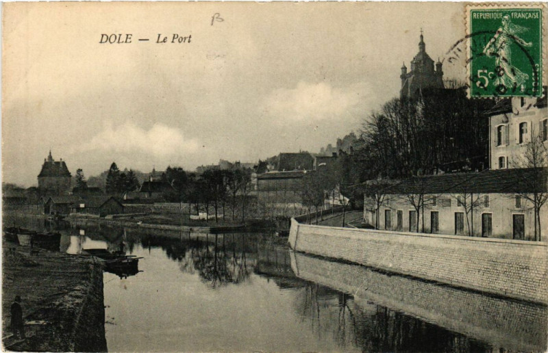 Carte postale ancienne Dole Le Port à Dole