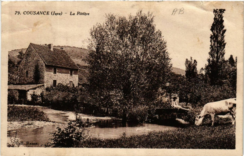 Carte postale ancienne Cousance-la-Riviere à Cousance