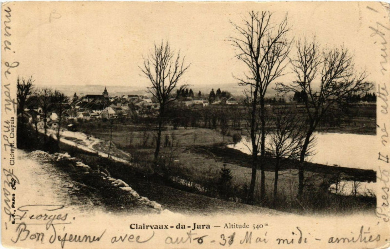 Carte postale ancienne Clairvaux Altitude 540 m