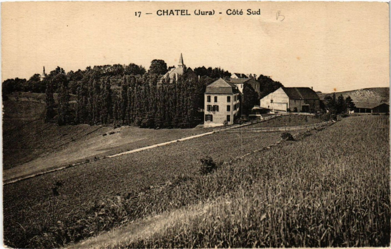 Carte postale ancienne Chatel Cote sud