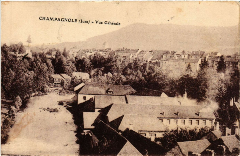 Carte postale ancienne Champagnole Vue générale à Champagnole