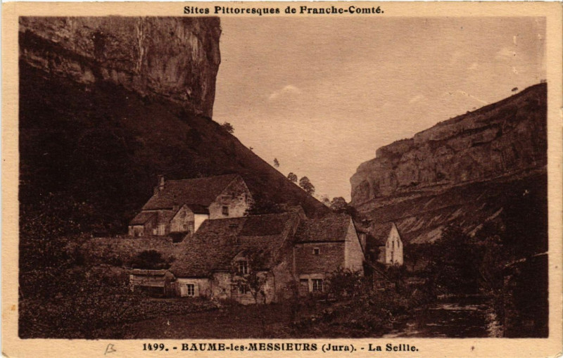 Carte postale ancienne Baume les Messieurs La Seille à Baume-les-Messieurs