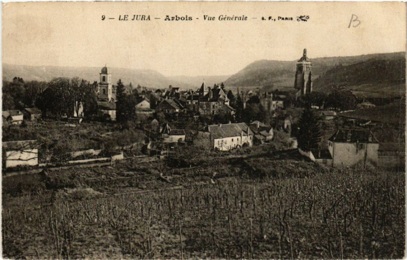 Carte postale ancienne Arbois Vue générale à Arbois