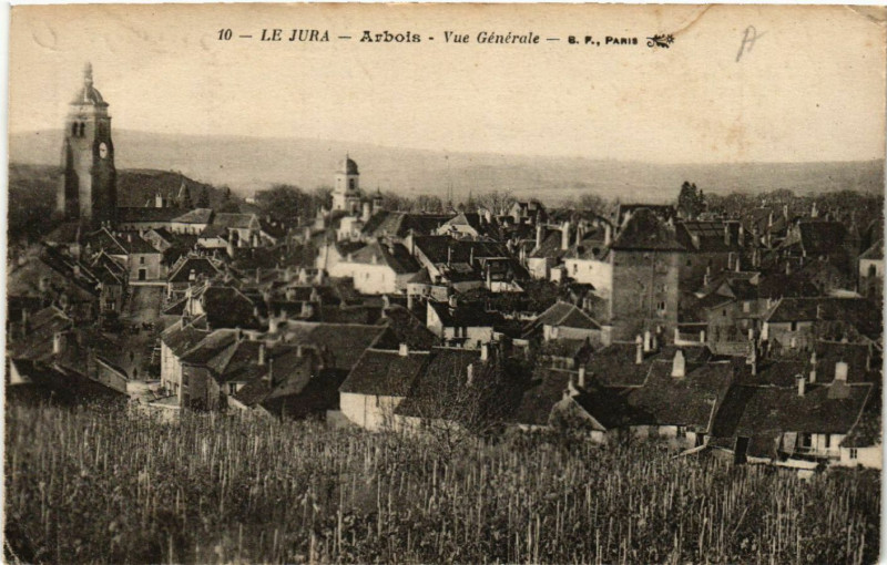 Carte postale ancienne Arbois Vue générale à Arbois