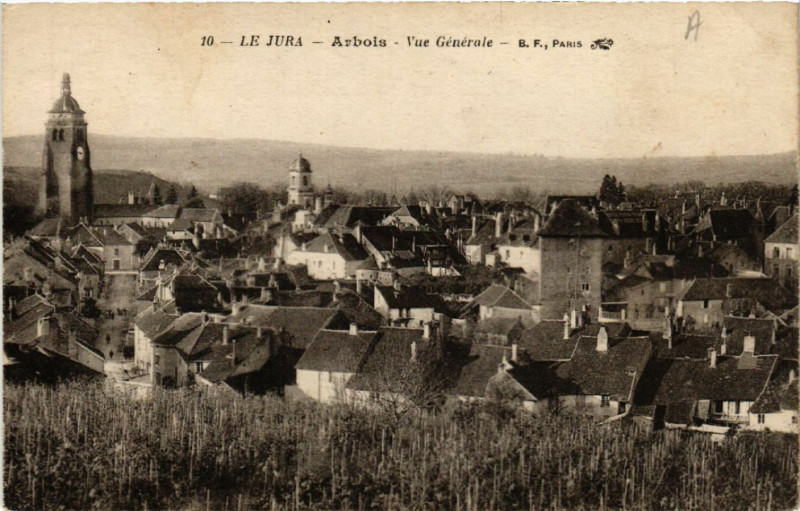 Carte postale ancienne Arbois Vue générale à Arbois