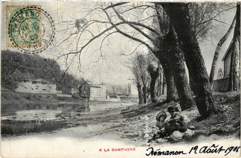 Carte postale ancienne A la Campagne