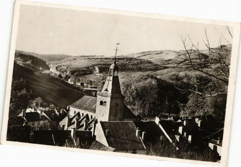 Carte postale ancienne Salins-les-Bains-Ste Maurice et Vallée de la Furieuse à Salins-les-Bains