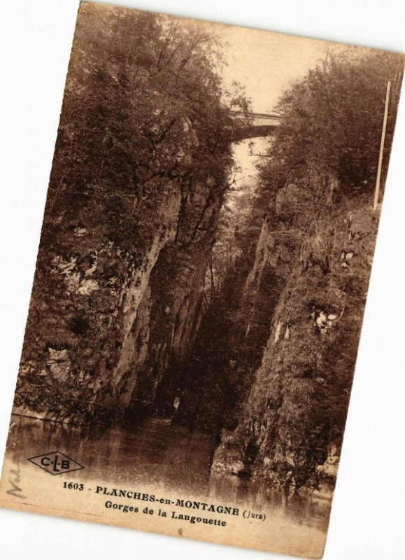 Carte postale ancienne Plaches-en-Montagne-Gorges de la Laugouette