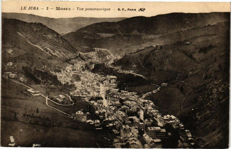 Carte postale ancienne Morez-Vue panoramique