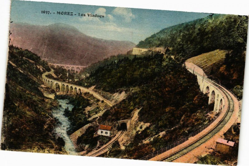 Carte postale ancienne Morez-Les Viaducs