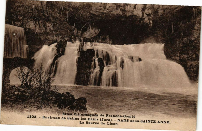 Carte postale ancienne Env. de Salins-les-Bains-Nans sous Sainte-Anne-La Source à Our