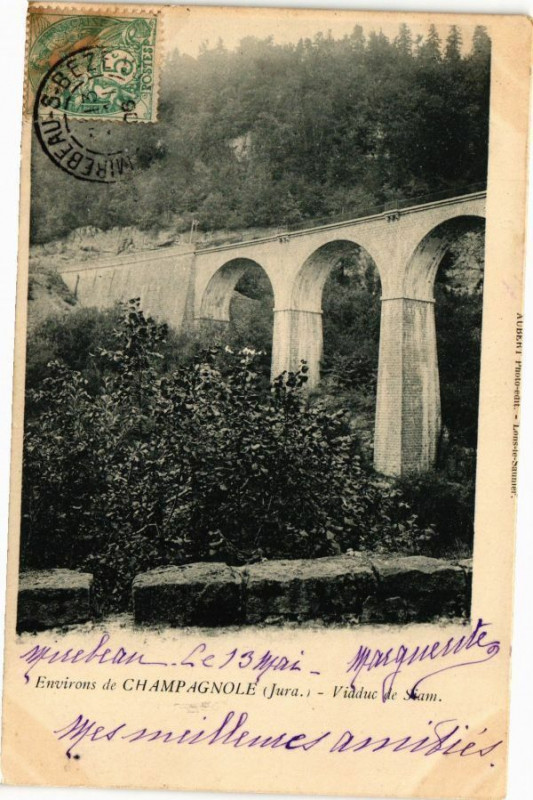 Carte postale ancienne Env. de Champagnole-Viaduc de Syam à Syam