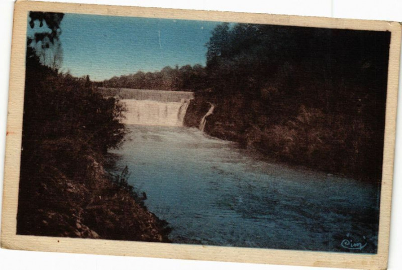 Carte postale ancienne Crotenay-Cascade de l'Angillon à Crotenay