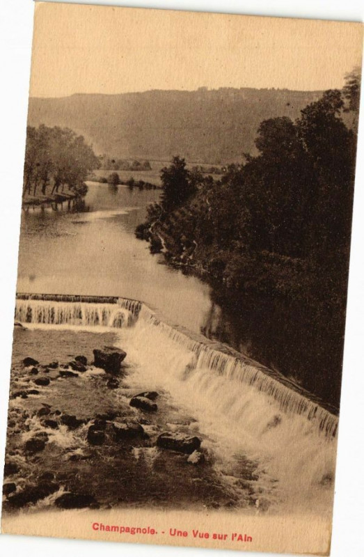 Carte postale ancienne Champagnole-Une Vue sur l'Ain à Champagnole