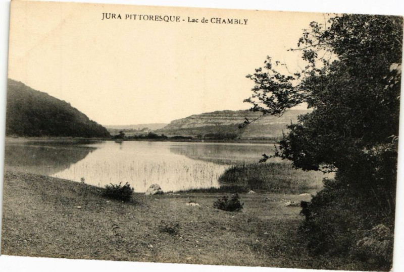 Carte postale ancienne Jura Pittoresque-Lac de CHAMBONly