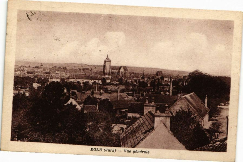 Carte postale ancienne Dole -Vue générale à Dole