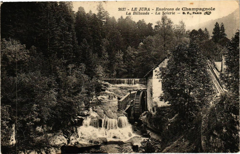 Carte postale ancienne La Billaude - La Scierie