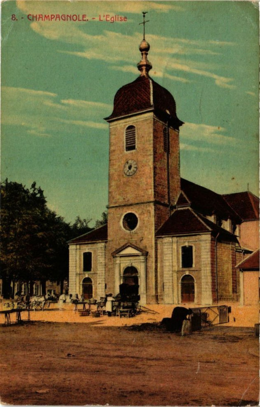 Carte postale ancienne Champagnole - Eglise à Champagnole