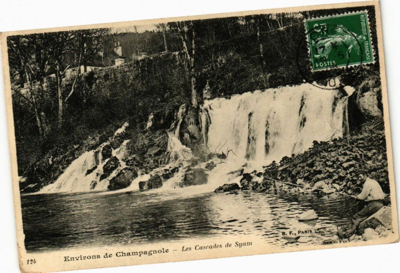 Carte postale ancienne Champagnole - Les Cascades de Syam à Champagnole