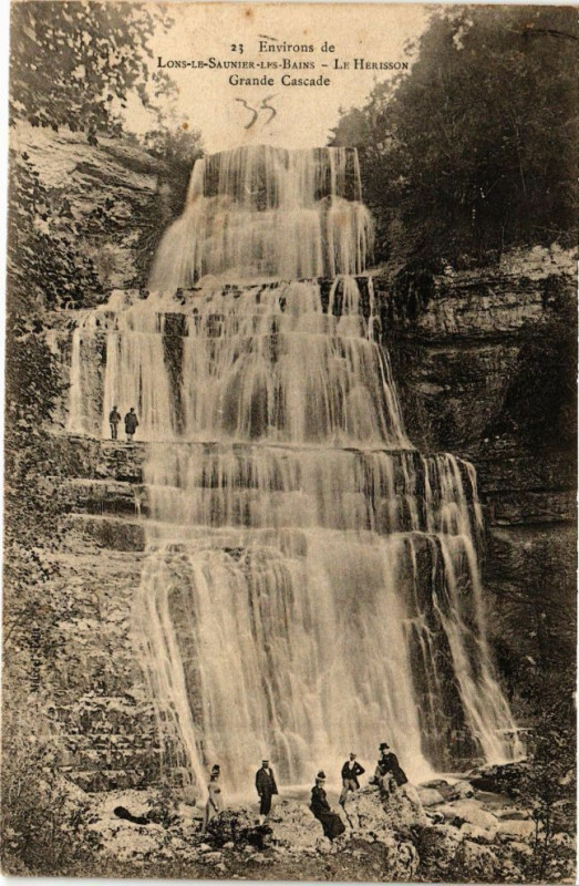 Carte postale ancienne Le Herisson - La Grande Cascade