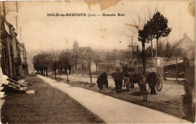 Carte postale ancienne Dole-le-Bedugue - Grande Rue à Dole