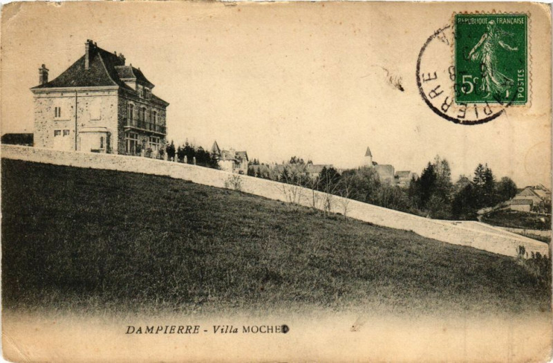 Carte postale ancienne Dampierre - Villa Moche à Dampierre