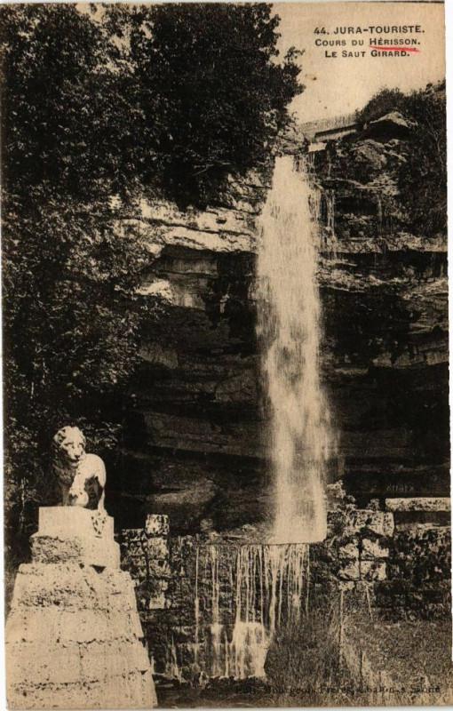 Carte postale ancienne Cours du Herisson - Saut Girard à Our