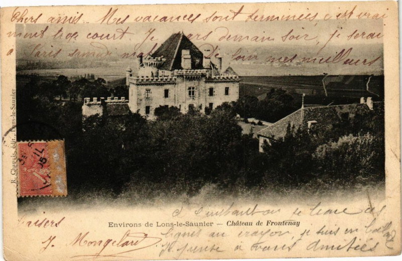 Carte postale ancienne Chateau de Frontenay à Frontenay