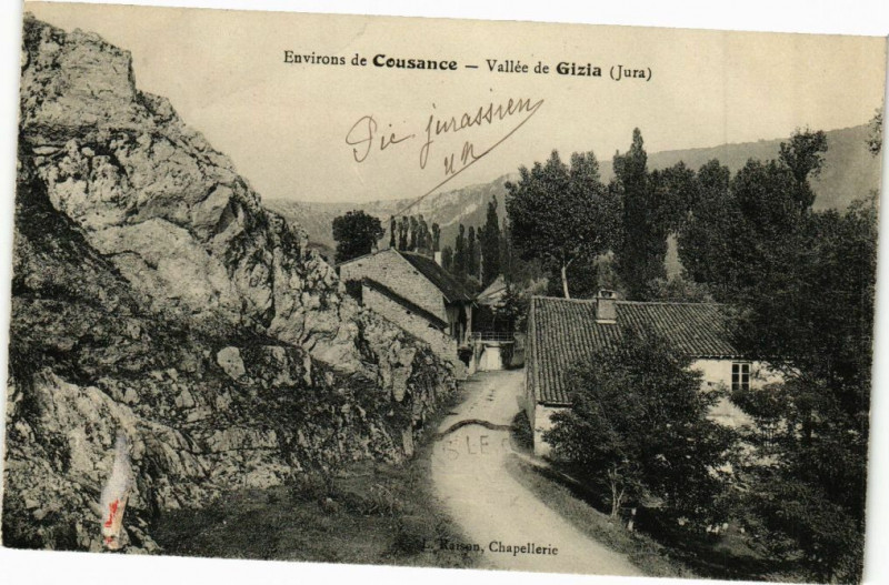 Carte postale ancienne Env. de Cousance - Vallée de Gizia à Cousance