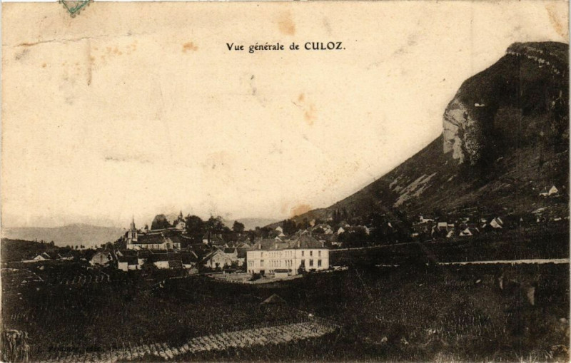 Carte postale ancienne Culoz - Vue générale