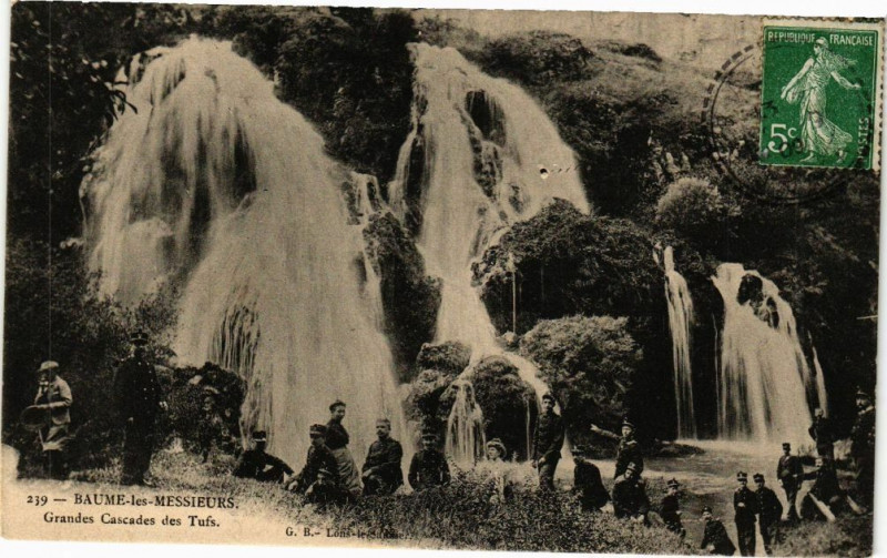 Carte postale ancienne Baume-les-Messieurs - Cascades des Tufs à Baume-les-Messieurs