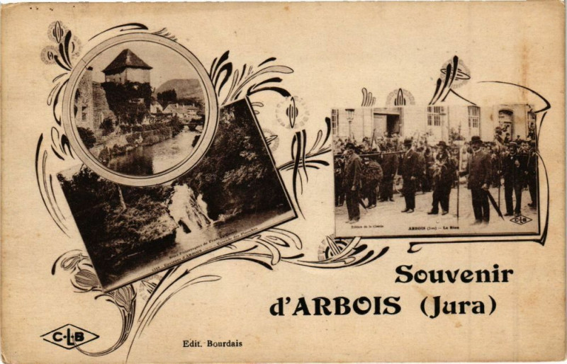 Carte postale ancienne Arbois - Souvenir à Arbois