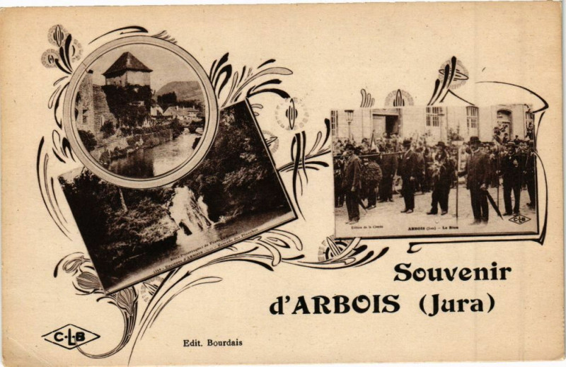 Carte postale ancienne Arbois - Souvenir à Arbois