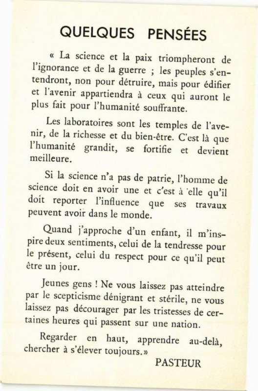 Carte postale ancienne Quleques pensées