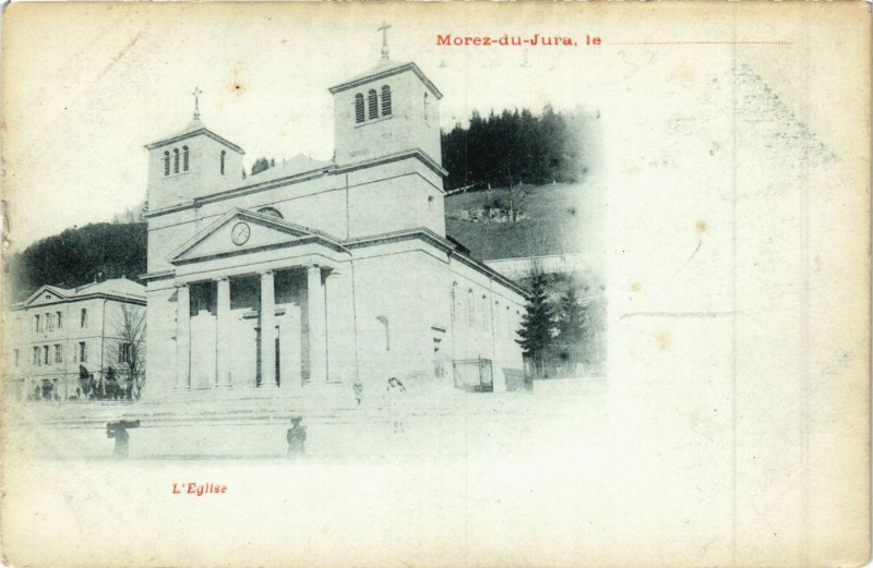 Carte postale ancienne Morez - Eglise