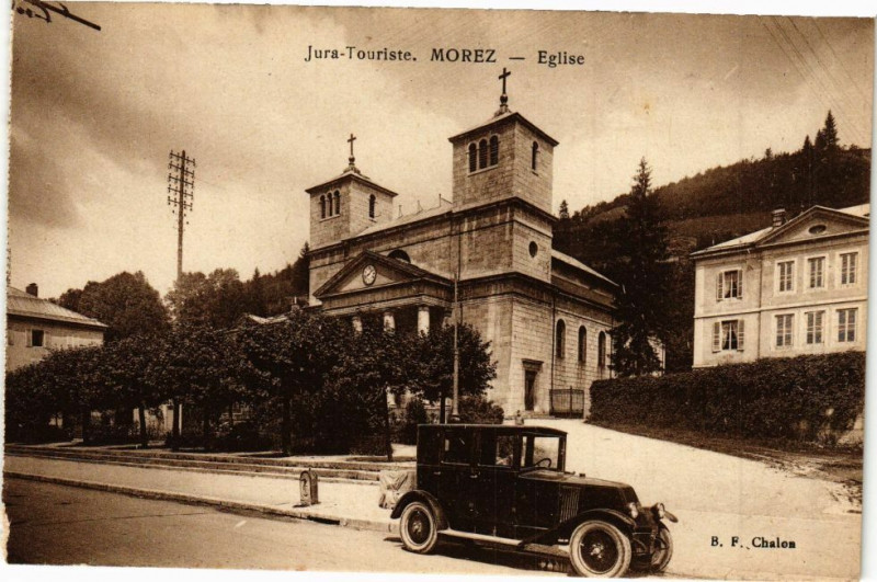 Carte postale ancienne Morez - Eglise