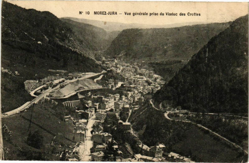 Carte postale ancienne Morez - Vue générale