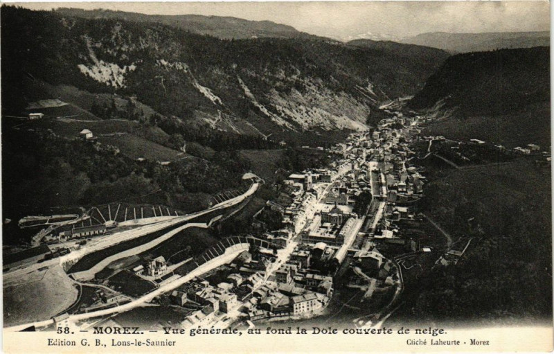 Carte postale ancienne Morez - Vue générale
