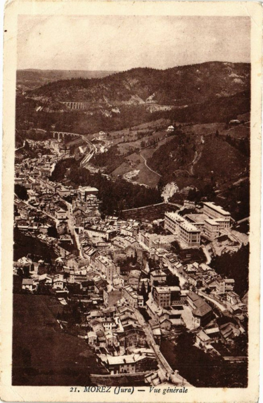 Carte postale ancienne Morez - Vue générale