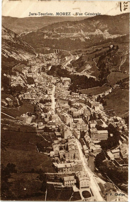 Carte postale ancienne Morez - Vue générale