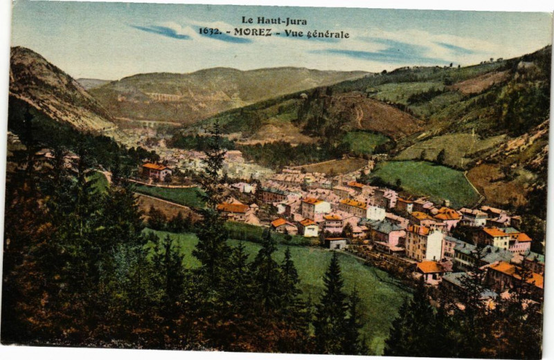 Carte postale ancienne Morez - Vue générale