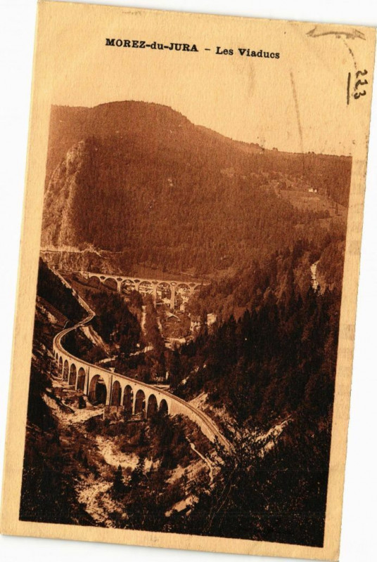 Carte postale ancienne Morez - Viaducs