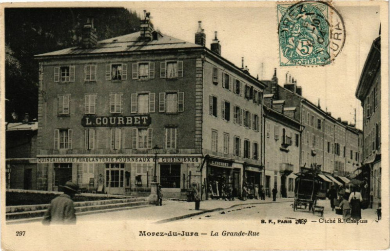 Carte postale ancienne Morez - la Grande Rue